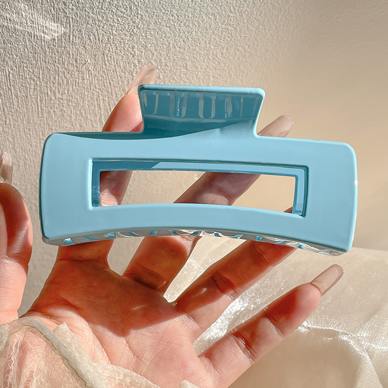 Clip de agarre simple de verano, volumen de cabello de alta calidad, clip de tiburón, horquilla grande, horquilla, nuevo cabello femenino, tocado 2024