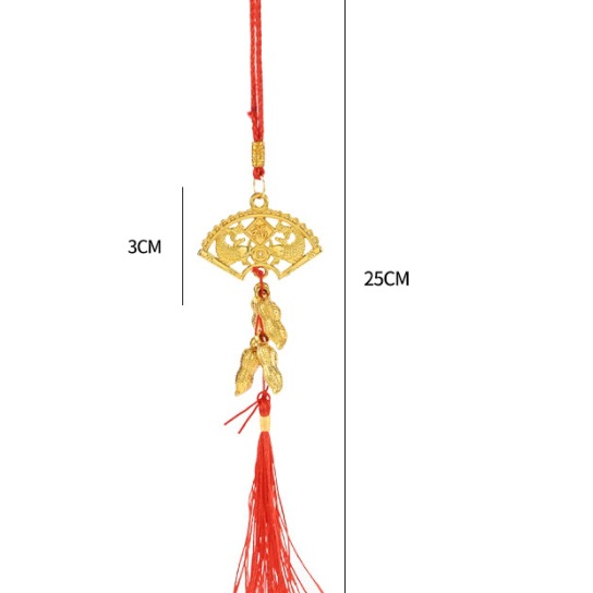 Fiesta del Dragón accesorios colgantes colgantes hechos a mano DIY material linterna de bambú cuerdas coloridas bolsas de incienso perfumadas escoba y coleta