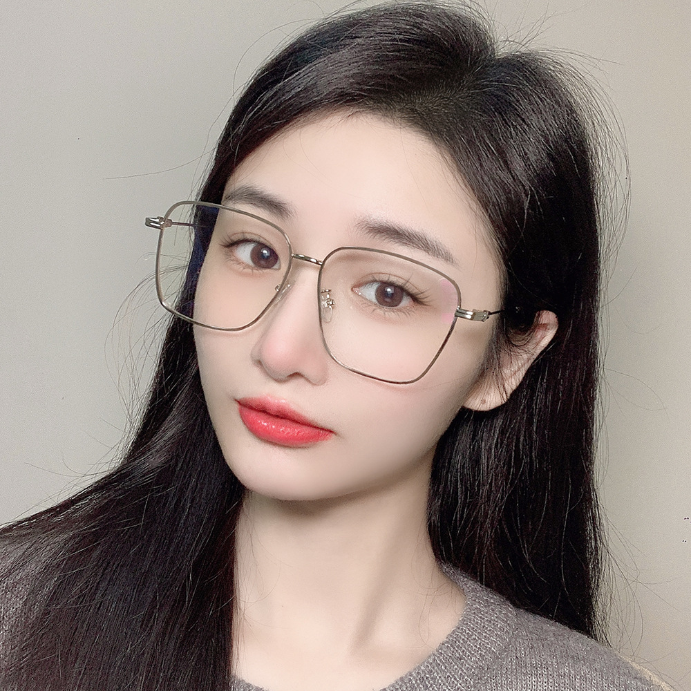 gm Color glasses Blue light glasses frame men and women gm Plain glasses fashion Metal Plain glasses