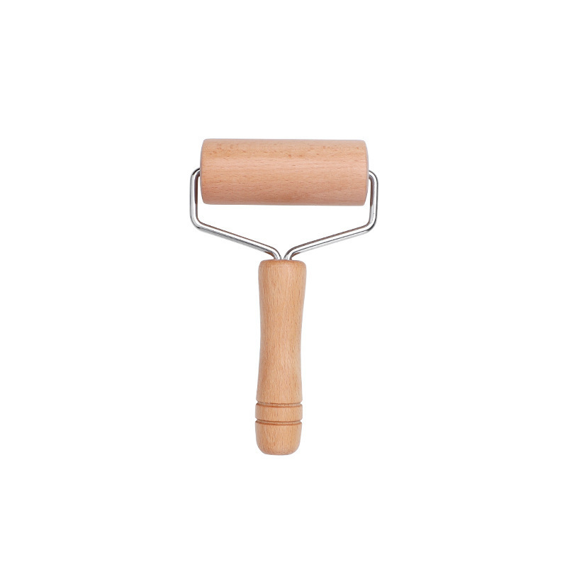 Fábrica al por mayor rodillo de haya palo de harina de madera de dos cabezas rodillo de piel de bola de masa rodillo de fideos herramienta de cocina manual