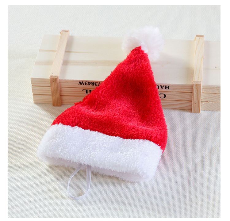 Christmas Fashion Lattice Cloth Party Christmas Hat 1 Piece display picture 2