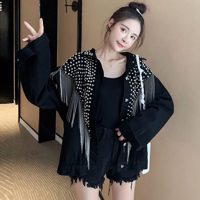 Denim jacket, western style