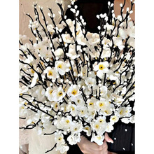 L 75537 Mini white plum artificial flower 迷你白色腊梅仿真花