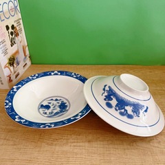 陝西の冷たい皮の碗の青花の磁器の碗の冷たい皮の専用の磁器の碗の皮の碗の米の皮の碗は麺の碗の肉をかき混ぜます。