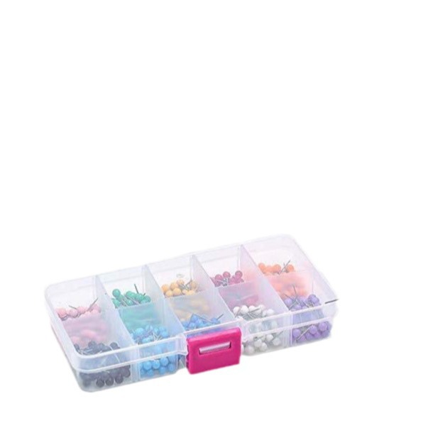 Color pin 15 color tierra pin artes de pesca PIN de acero inoxidable 1500 piezas PIN en caja