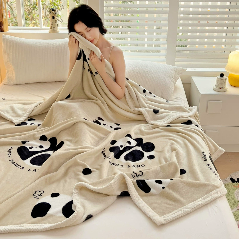 Новое мягкое и комфортное двустороннее детское одеяло из молочного флиса с бархатной окантовкой