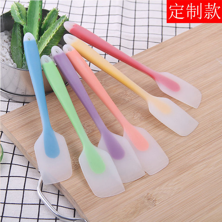 Big cream silicone transparent scraper