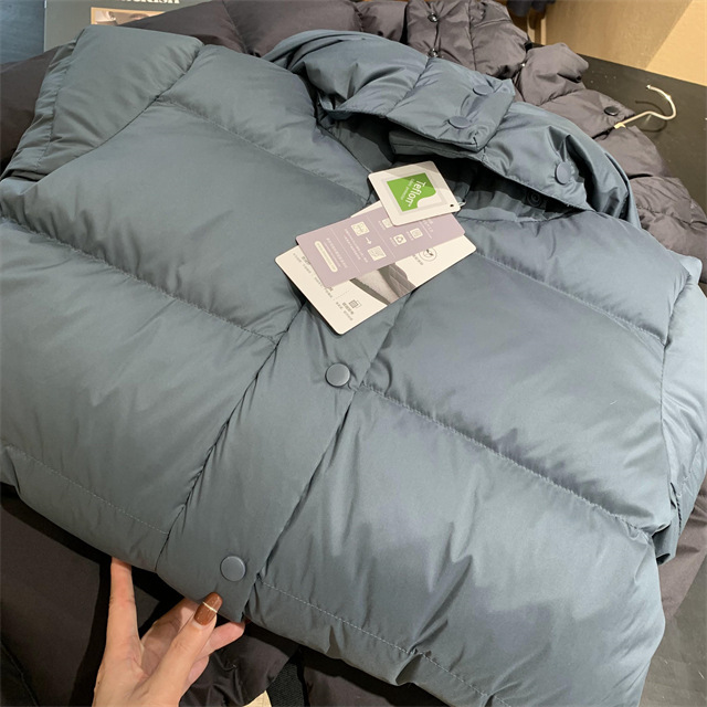 루 가족 품질 삼성 90 화이트 거위 다운 긴 후드 다운 재킷 내한성 코트 여성 2024 겨울 YR1612WZ