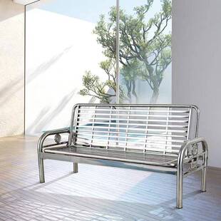 Stainless Steel Sofa Bed Push-Pull Foldable Outdoor Household Simple Small Apartment Three-Seat Multi-Functional Sofa Bed Chair