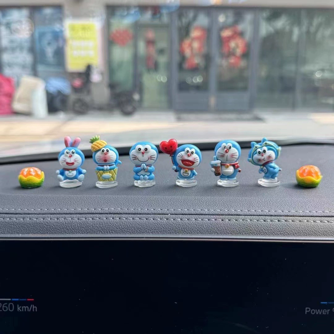 Супер милый и милый Doraemon автомобильная подкладка автомобиля центральная консоль интерьер компьютера большой экран внутри электромобиля