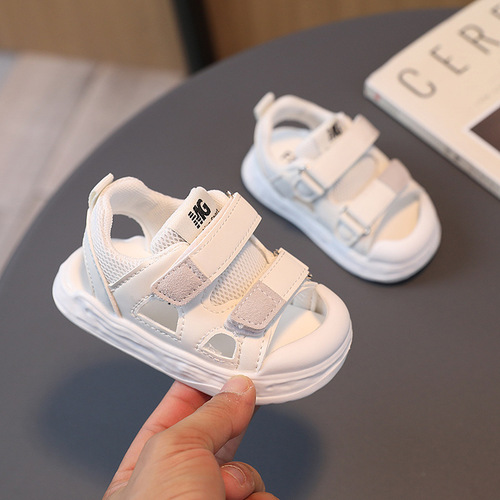 Children's shoes summer new style infant shoes boys' toe anti-kick sandals girls beach shoes dropshipping