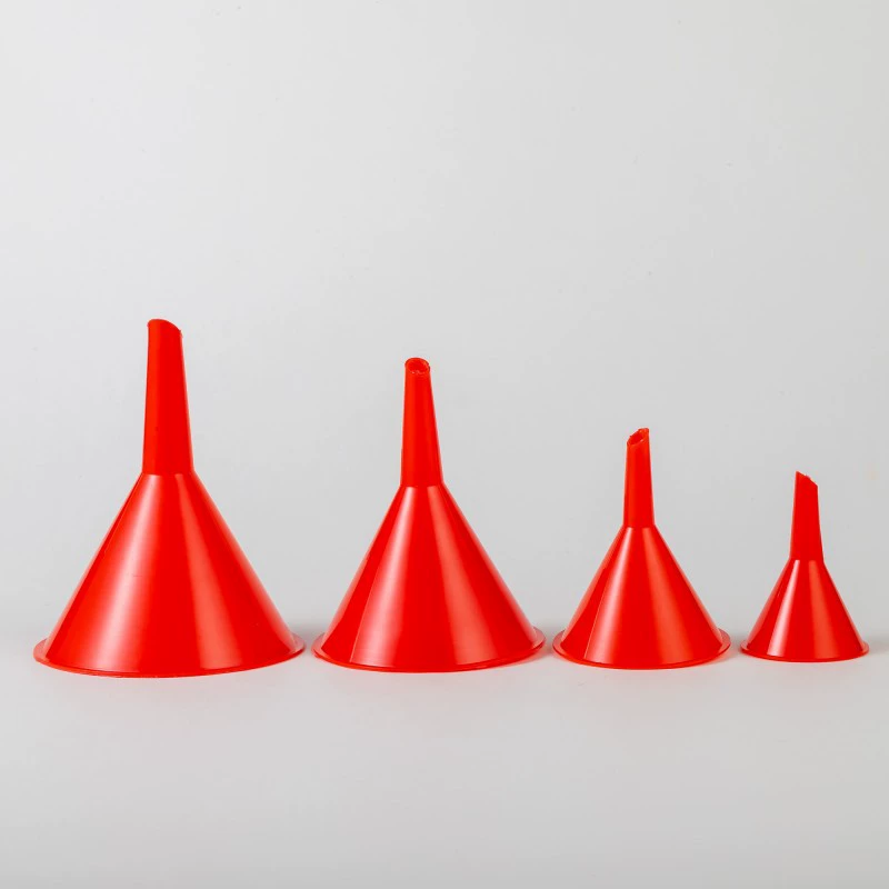 Маленькая красная воронка, пластиковая разделительная Воронка из четырех частей, автомобильная Воронка для заправки, мини-воронка, портативная Бытовая