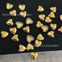 仿铜珠进口心形烫铝珠片 DIY钻贴饰品 服装辅料烫图烫钻饰品