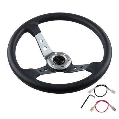 Racing Steering Wheel Pu – Sükan sisteminin digər hissələri - titanium-color