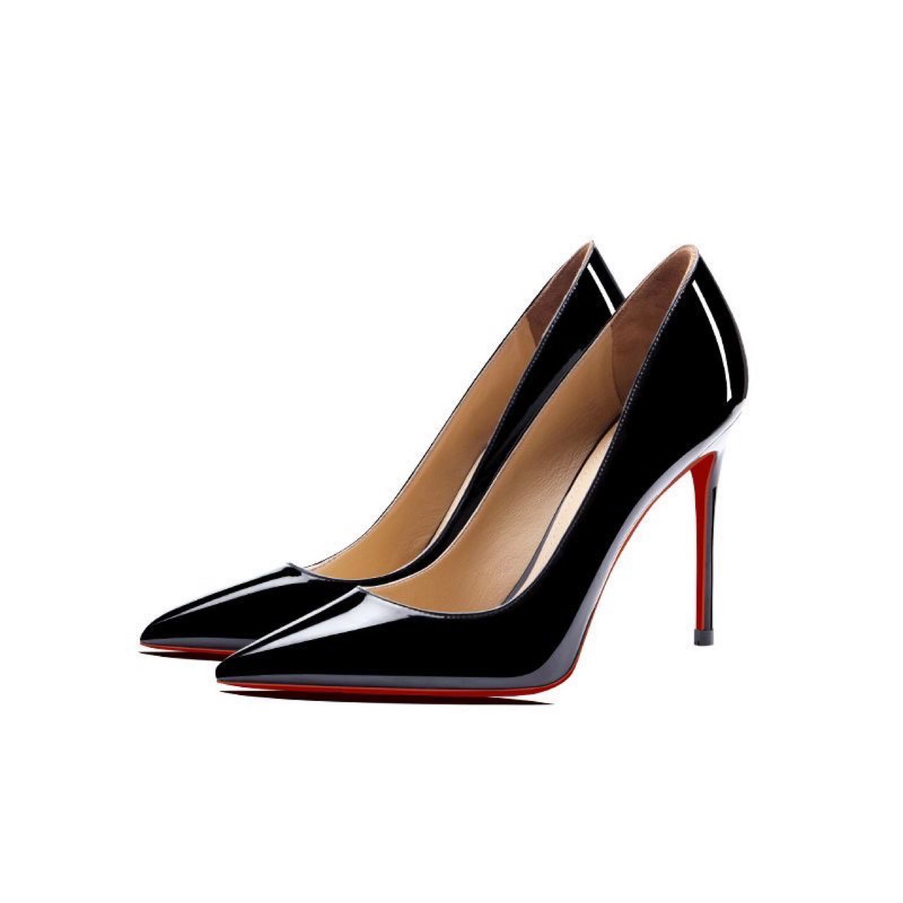 Elite white elegant high heels pointed-toe stiletto heels