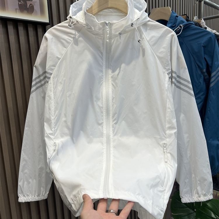 Men's Summer Sunscreen Jacket, Thin and Breathable Ice Silk Jacket, New 2025 Style, UV Protection, Outdoor Fishing, Men's