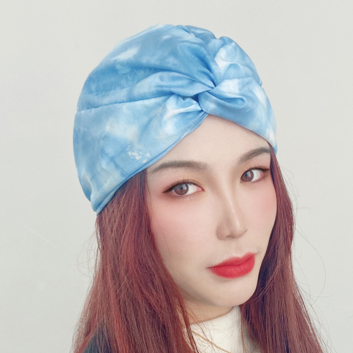 亚马逊真丝睡帽 跨境真丝浴帽 居家帽盖头罩美发美容长发帽干发帽|ms