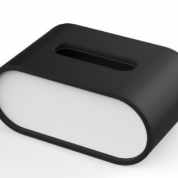 Nueva caja de pañuelos de lujo ligera ovalada creativa, sala de estar, dormitorio, servilleta de escritorio, caja de almacenamiento, caja de dibujo, sentido avanzado