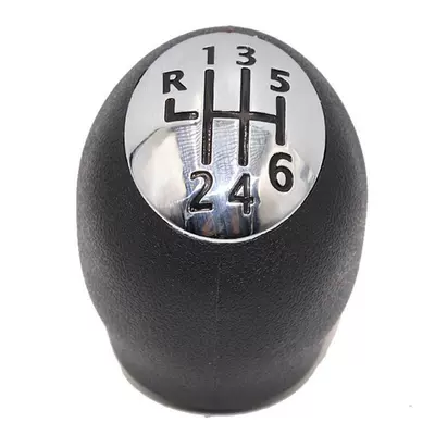 Suitable for Renault Megane Car Gear Shift Head, Stitching, Shift Knob, Gear Lever, Gear Knob, Gear Head (Cab and accessories) - black-bright-cover-6th-gear