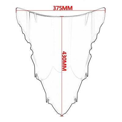 YZF R1 2009-2014 | Motorcycle front windshield