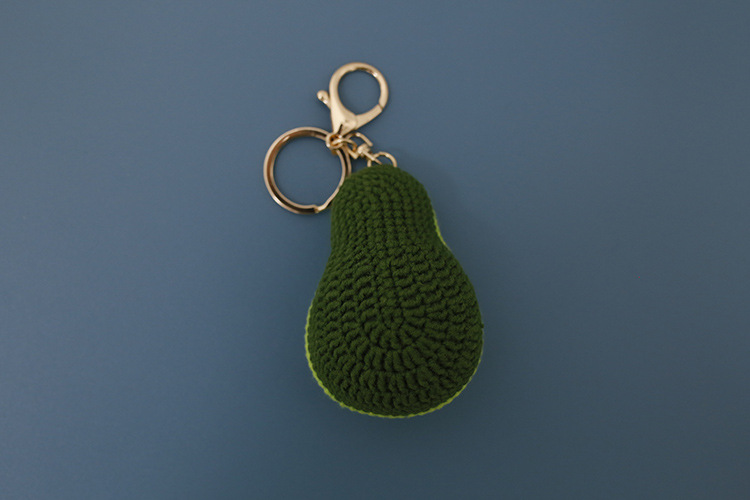 Bag Pendant, Keychain Classification 1 Piece Cute Avocado Yarn Women's Bag Pendant Keychain