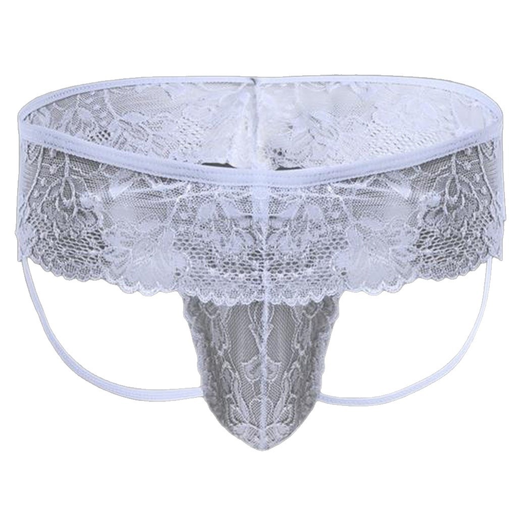 Sous-vêtements masculins en dentelle sexy, string sexy à poche en J, string ajouré séduisant Pure Desire, vente en gros et dropshipping 204_voghion.com
