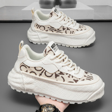 韩版高级感厚底男鞋时尚百搭增高运动老爹鞋子男款防滑耐磨休闲鞋