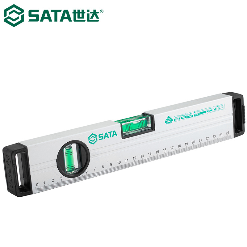 世达91601水平尺水平测量尺水平仪铝合金平衡靠尺30CM12英寸