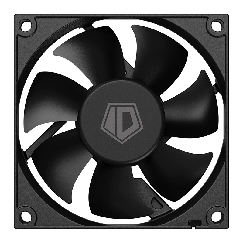 Корпусный вентилятор ID-COOLING NO-8025-SD, 80 мм, 3‑контактный, 2000 об/мин, регулировка DC