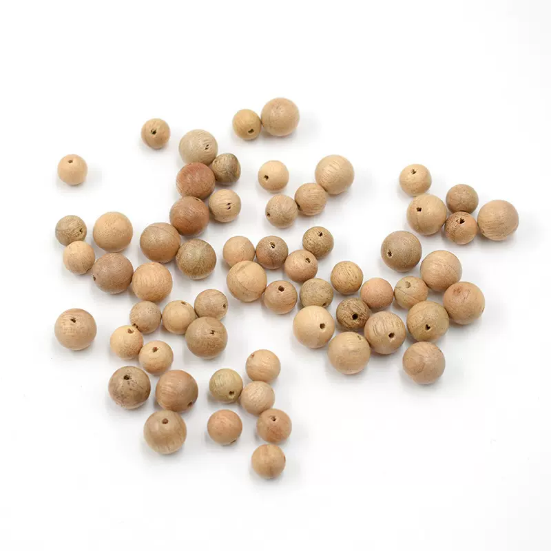 天然香樟木珠8/10MM香樟木圆珠驱虫驱蚊手串文玩diy材料配件批发