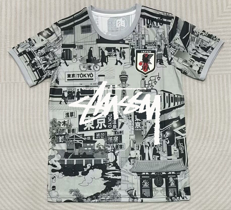Stussy Jersey Brasil Flamengo Italia Edición conmemorativa Portugal París Francia Uniforme de fútbol