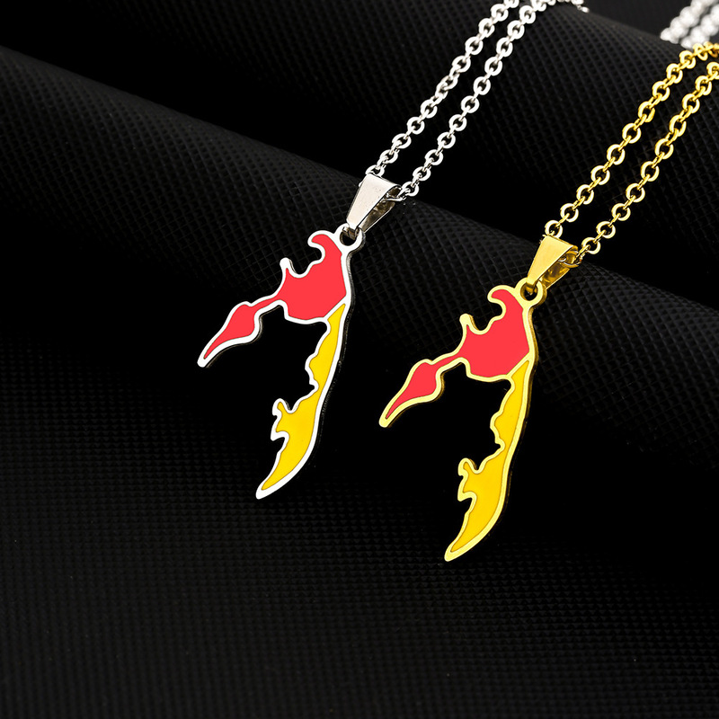 European and American hot selling stainless steel Tamil Eelam necklace fashion men's and women's ethnic style titanium steel pendant accessories European and American hot selling stainless steel Tamil Eelam necklace fashion men's and women's ethnic style titanium steel pendant accessories