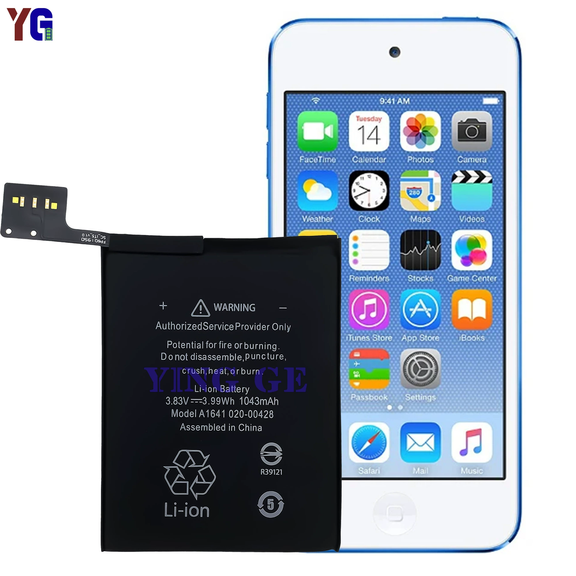 Подходит для аккумулятора Apple iPod Touch 6 мобильного телефона A1641/A1574 новый 1043mAh оптово