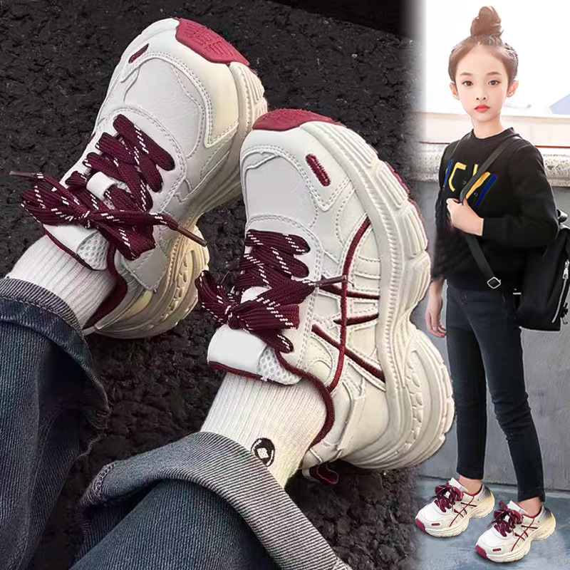 Zapatos deportivos para niños 2026 primavera nuevos zapatos de running para niños respirables zapatos de papá zapatos casuales para niños mayores