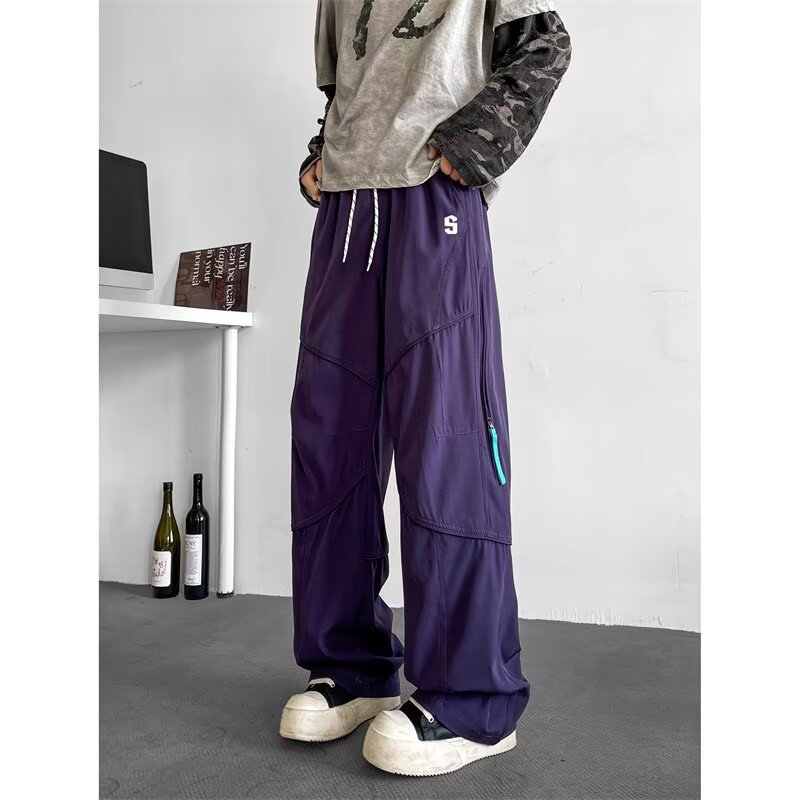 Men's Side-Zip Waterproof Functional Cargo Pants for Outdoor Activities, Hiking, and Casual Wear, Breathable and Slightly Stretchy