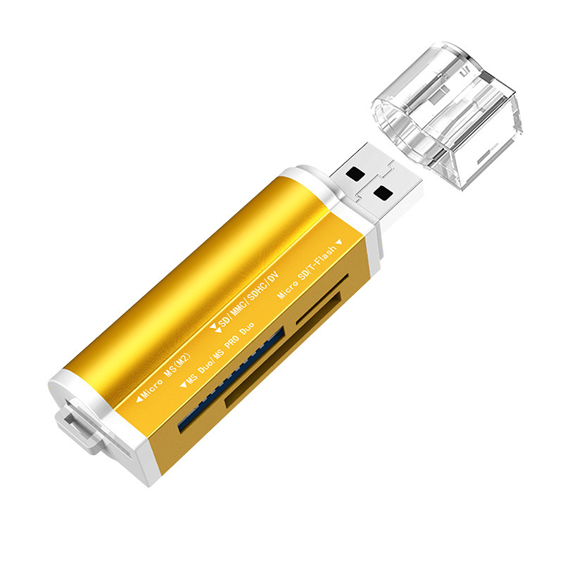 SY-662 多機能フォーインワンコンピュータ高速カードリーダー MS/SD/TF/M2 携帯電話カメラカード 1 カードリーダー|undefined