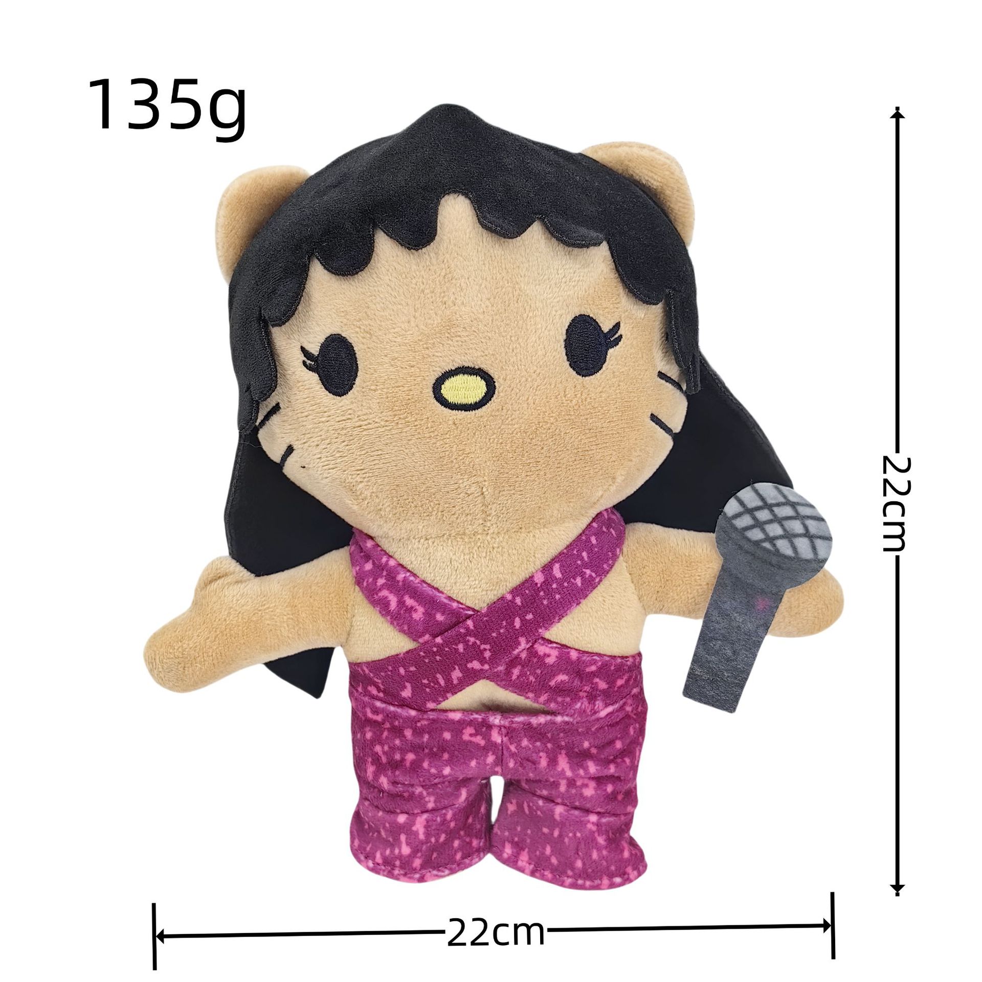 국경 간 안녕하세요 셀레나 가수 셀레나 고양이 인형 봉제 장난감 인형 주변 만화 캐릭터