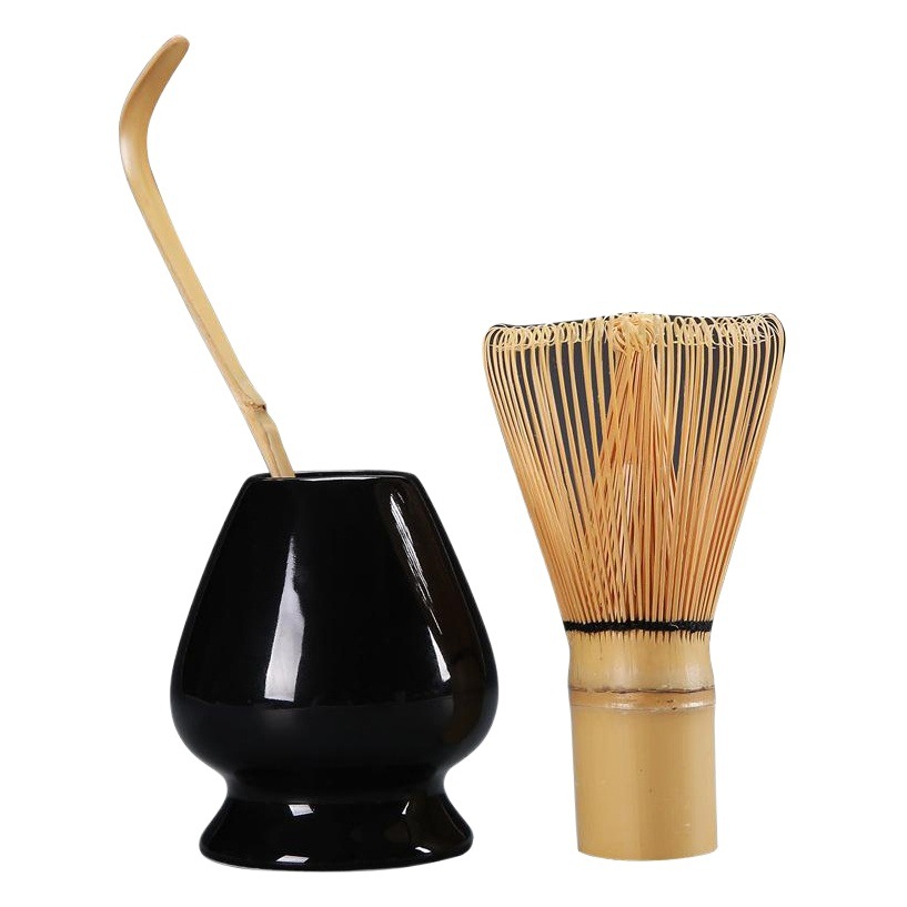Juego de té matcha japonés traje cien benli pincel de té de la dinastía de la canción que ordena las herramientas juego de té de bambú de tres piezas venta caliente transfronteriza