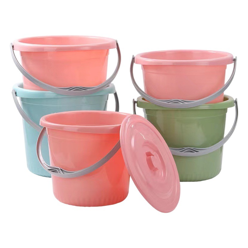 Portable thickened portable car washing bucket small bucket student dormitory bucket multi-purpose outdoor fishing bucket plastic bucket