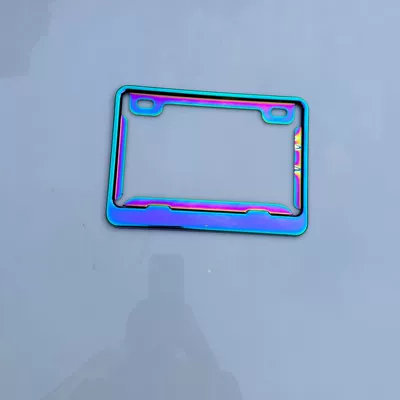 New motorcycle universal license plate frame new traffic regulations baked blue license plate frame thickened aluminum alloy photo frame manufacturers wholesale (Nömrə qabı) - 2214