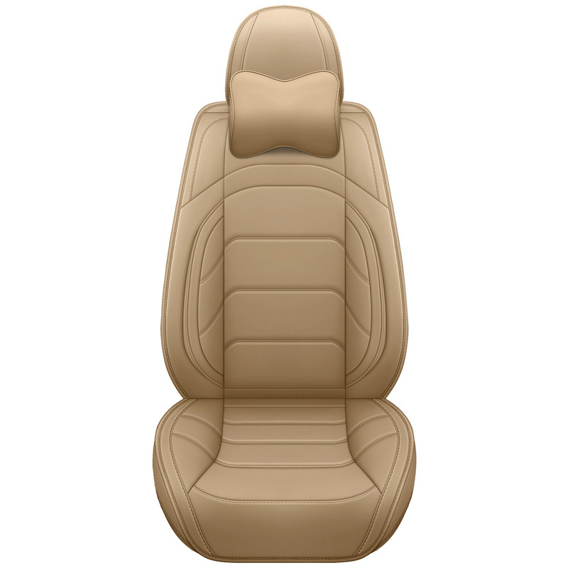 Five-Seat Car Seat Cushions, Fully Enclosed, Suitable for All Seasons, Full Leather Car Seat Covers, Wear-Resistant and Dirt-Resistant Leather Car Seat Cushions