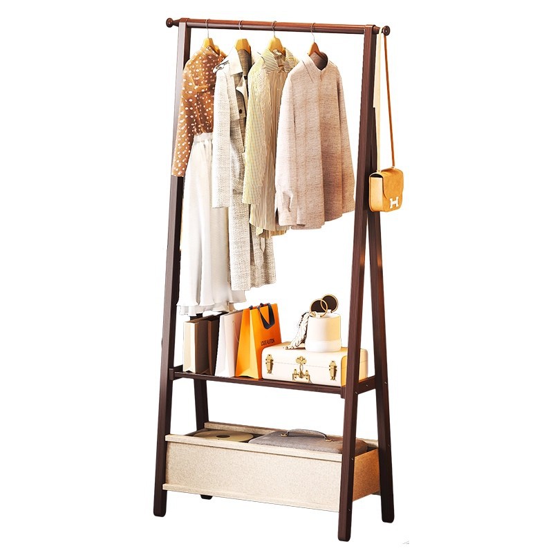 Bolsa de tela simple percha de ropa percha de sombrero de dormitorio doméstico habitación vertical al lado de la cama ropa de cola de la cama estante de almacenamiento