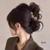 2# Tea Translucent Bottom Clip 8cm [Dark Coffee Pearls]