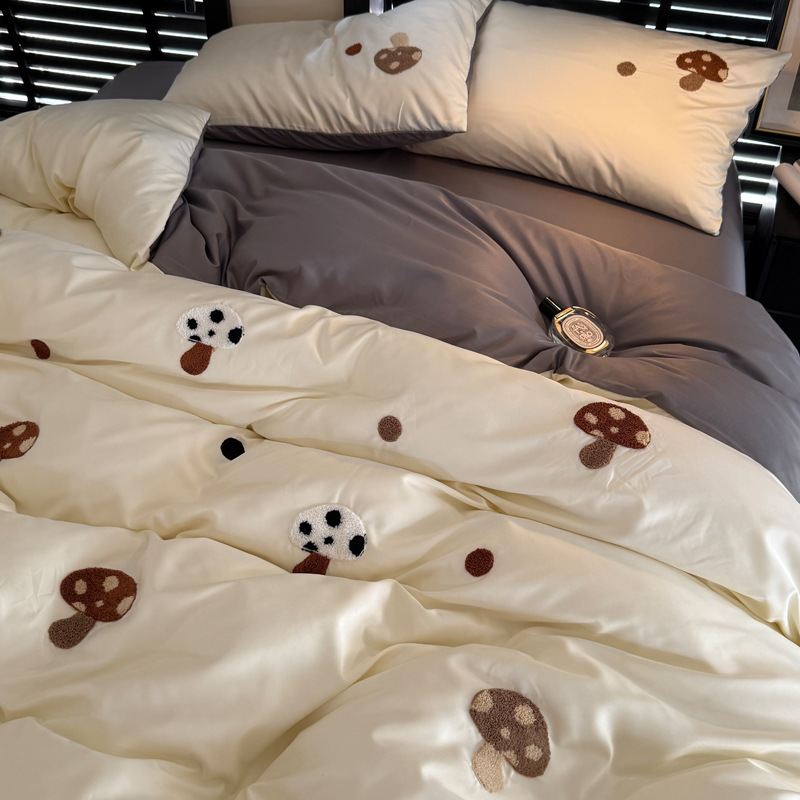 Double-sided Ice Silk Duvet Cover Set, Cooling Bed Sheet For Summer_voghion.com