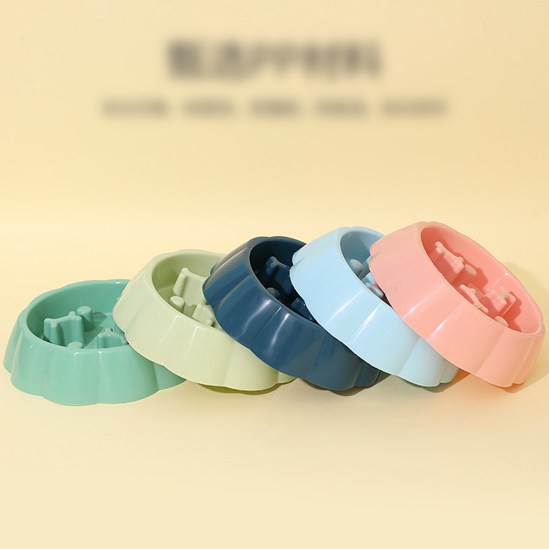 Perro Slow Food Bowl Bone anti-choke perro tazón pequeño y mediano cachorro Slow Food Bowl Pet Bowl suministros para mascotas al por mayor