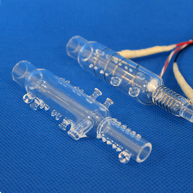 透明石英试管 螺纹石英玻璃试管 耐高温耐压器皿 石英实验仪器