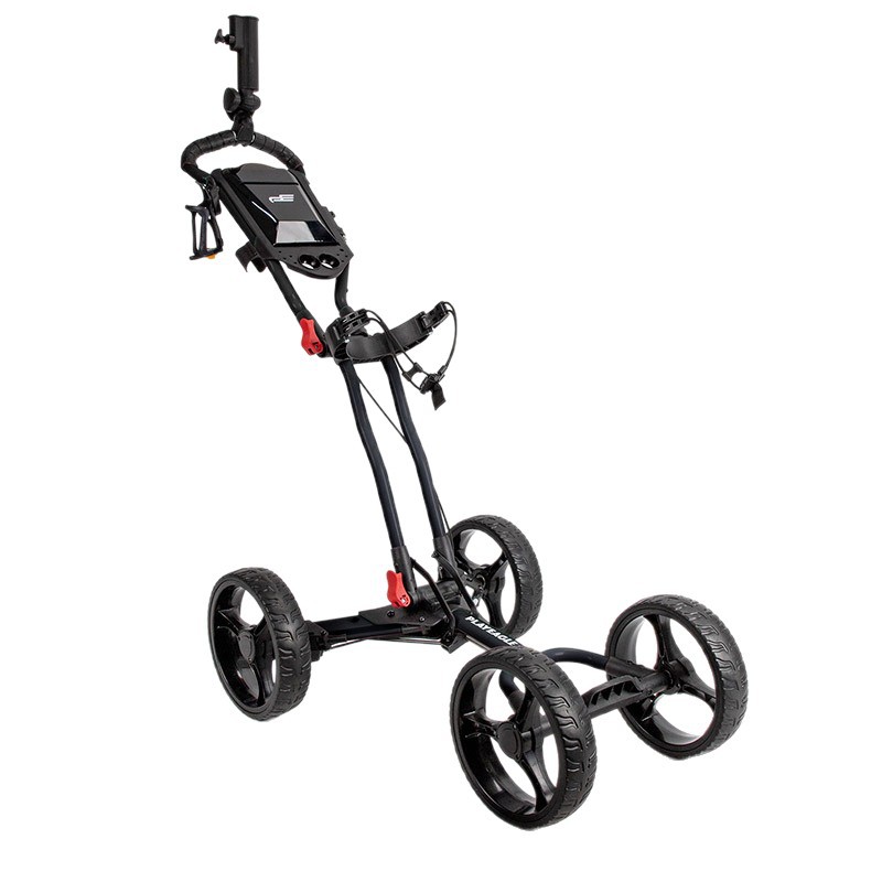 Carrito de golf de cuatro ruedas PLAYEAGLE, carrito plegable y ajustable hecho de aleación de aluminio, en stock.