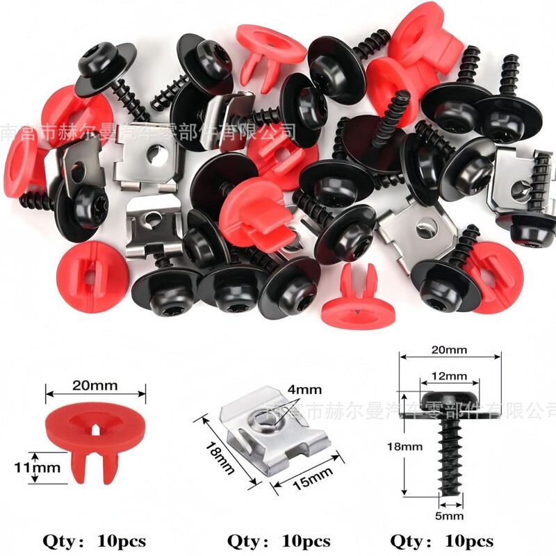 Cross-Border Hot-Selling Car Door Panel Bumper Lining Fender Fastening Buckle Plastic Rivet Push-Type Fixing Kit Cross-Border Hot-Selling Car Door Panel Bumper Lining Fender Fastening Buckle Plastic Rivet Push-Type Fixing Kit