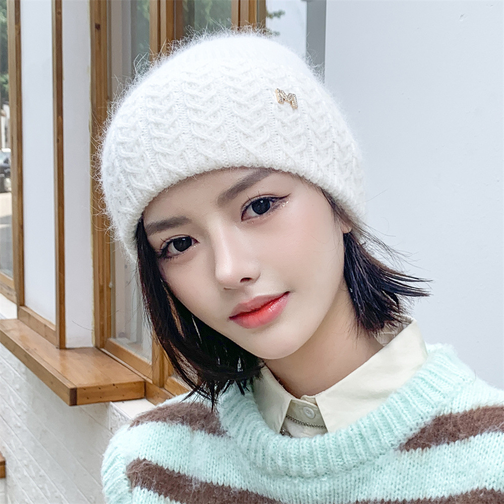 Women's Fashion Letter Eaveless Wool Cap display picture 6