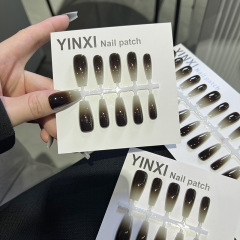 黒いグラデーションのプレハブは甲2025の新型の中で長い梯子insの軽い豪華なネットの赤いのは半製品の貼ることを取り外します。